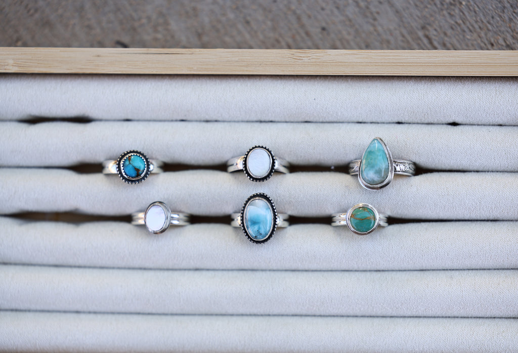blue devotion mini ring