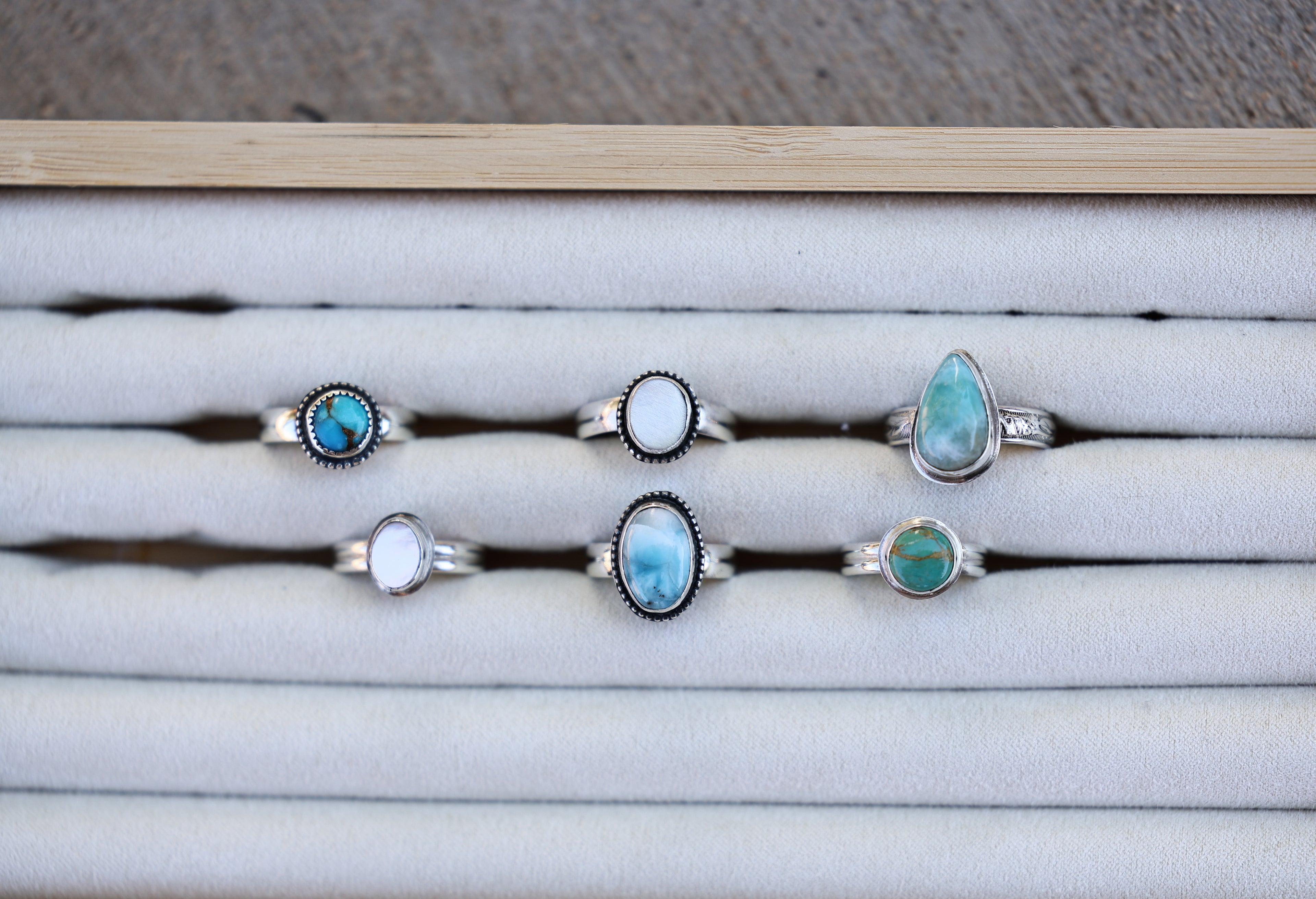 blue devotion mini ring