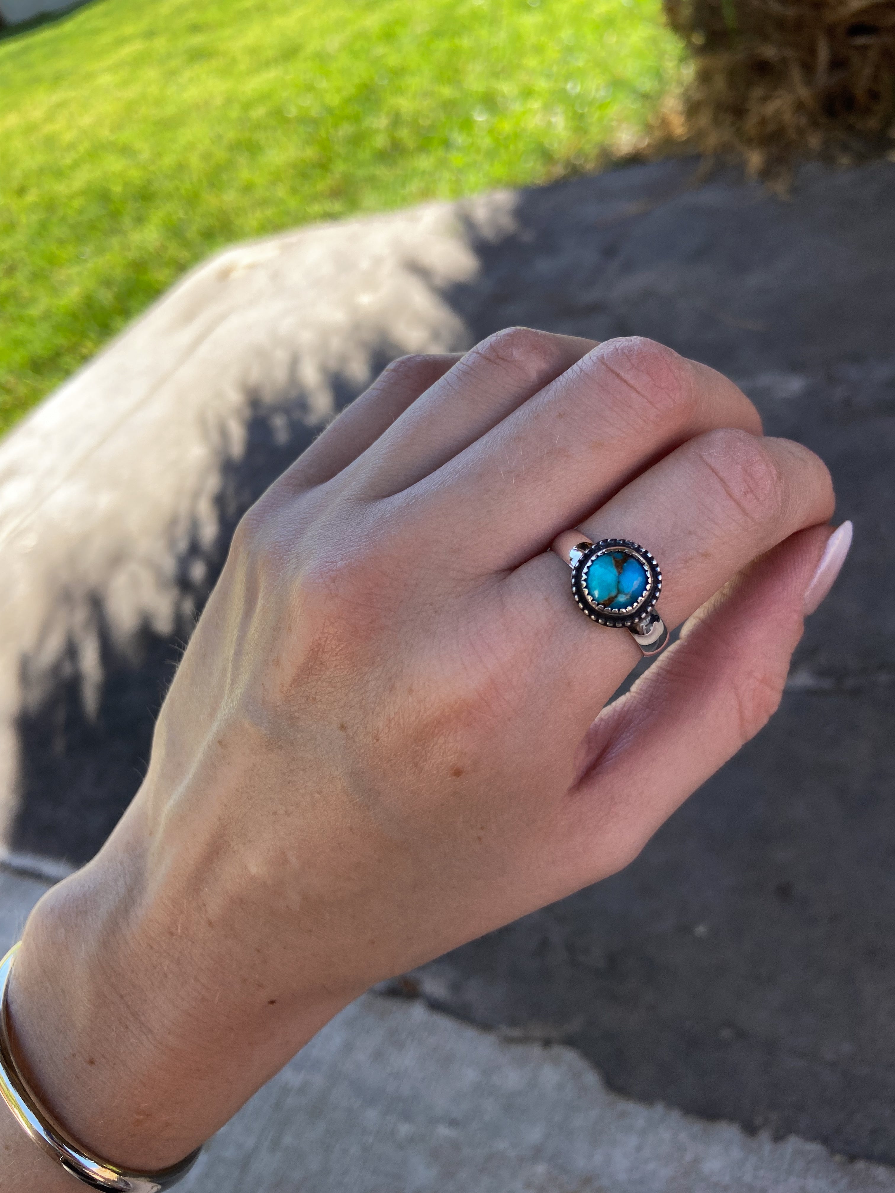 blue devotion mini ring